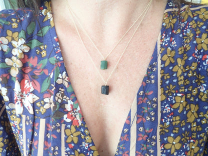 Black Tourmaline Pendant Necklace | Protection Jewelry