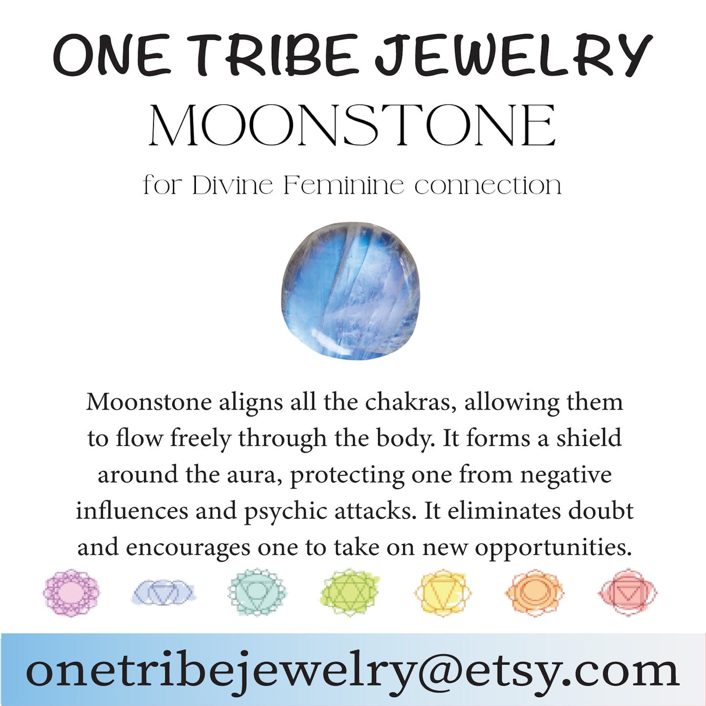 Moonstone Statement Ring | June Birthstone Ring, Hammered Wide Band Ring
