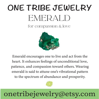 Raw Emerald Pendant Necklace Silver, Natural May Birthstone Jewelry, Dainty Green Gemstone Charm, Emerald Jewelry, Gift for her