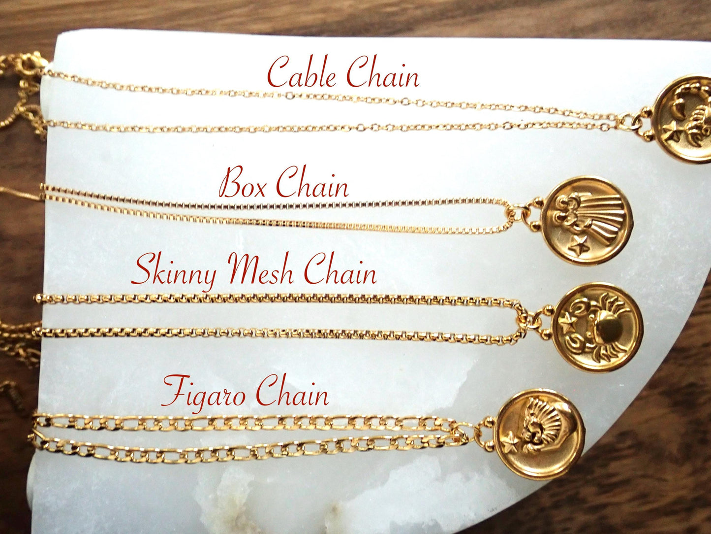 Zodiac Pendant Necklace, Gold Coin Zodiac Necklace, Dainty Zodiac Necklace, Star Sign Necklace,Gold Medallion Necklace,Personalized Gift Her