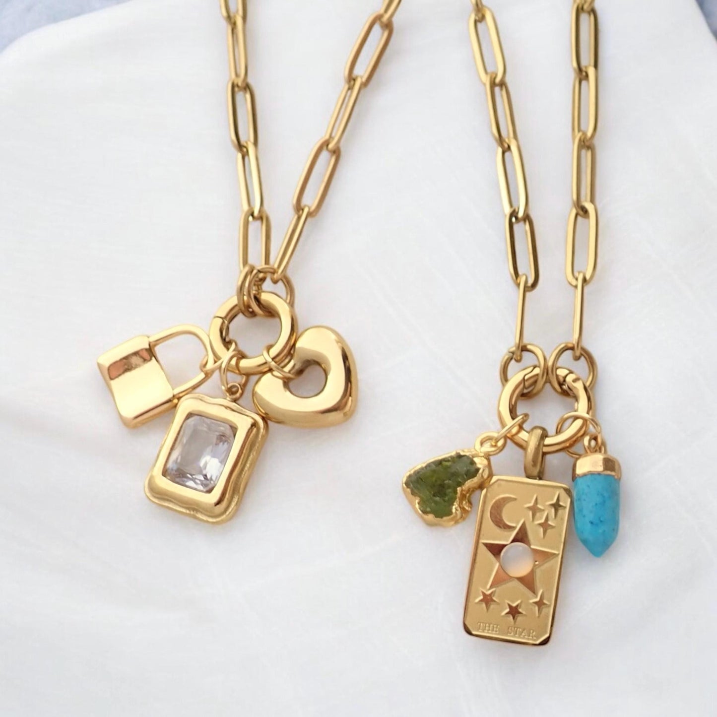 Gold Letter Initial Disc Charms,  Add-On Charms,Removable Slide On Charm,Custom Charm Necklace