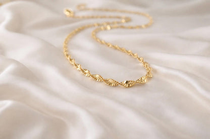 Everyday Gold Chain Necklace | 18k Gold Fill Twisted Rope Chain