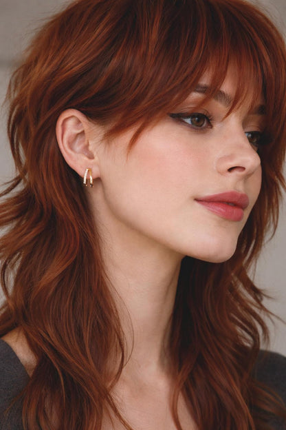 14k Gold Vermeil CZ Huggie Hoop Earrings | Small Minimalist Gold Hoops for Her