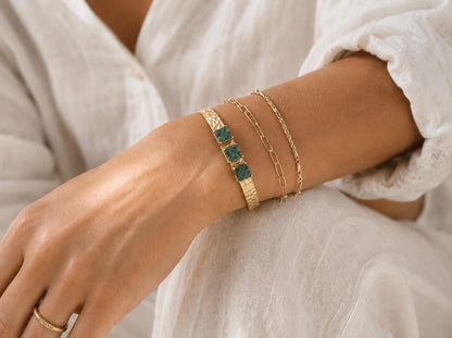 Raw Citrine Gold Cuff Bracelet, Adjustable Bangle with Natural Gemstones, November Birthstone Jewelry