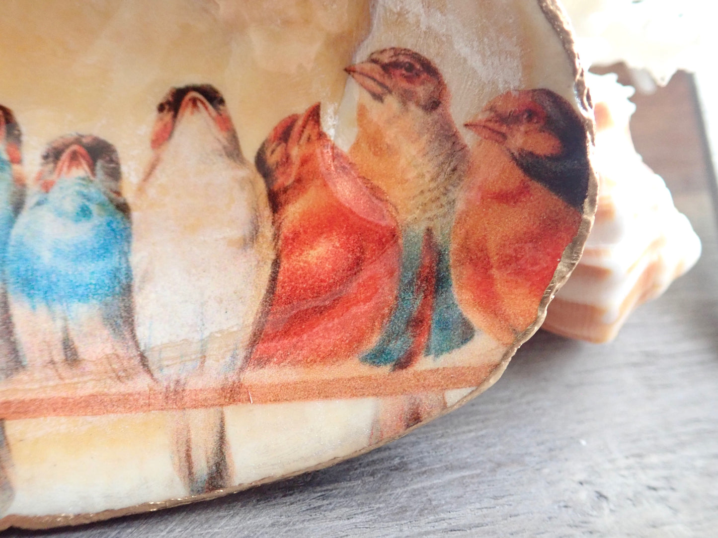 Birds on a Fence Ring Dish