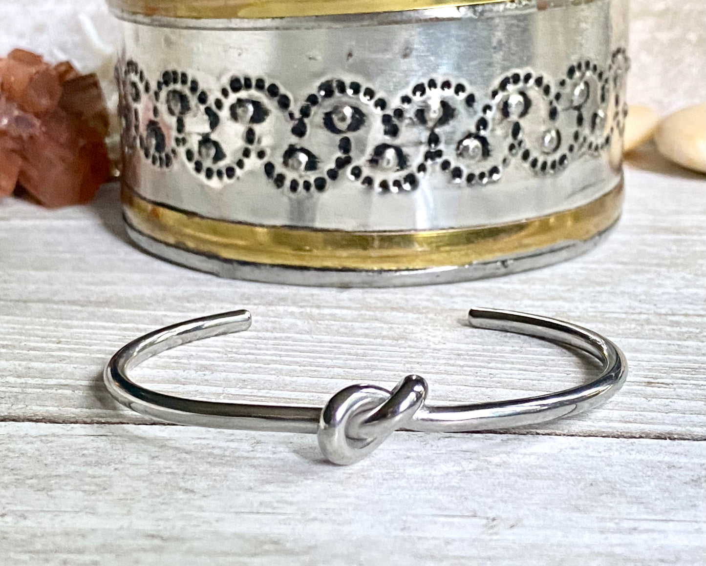 Silver Love Me Knot Bracelet