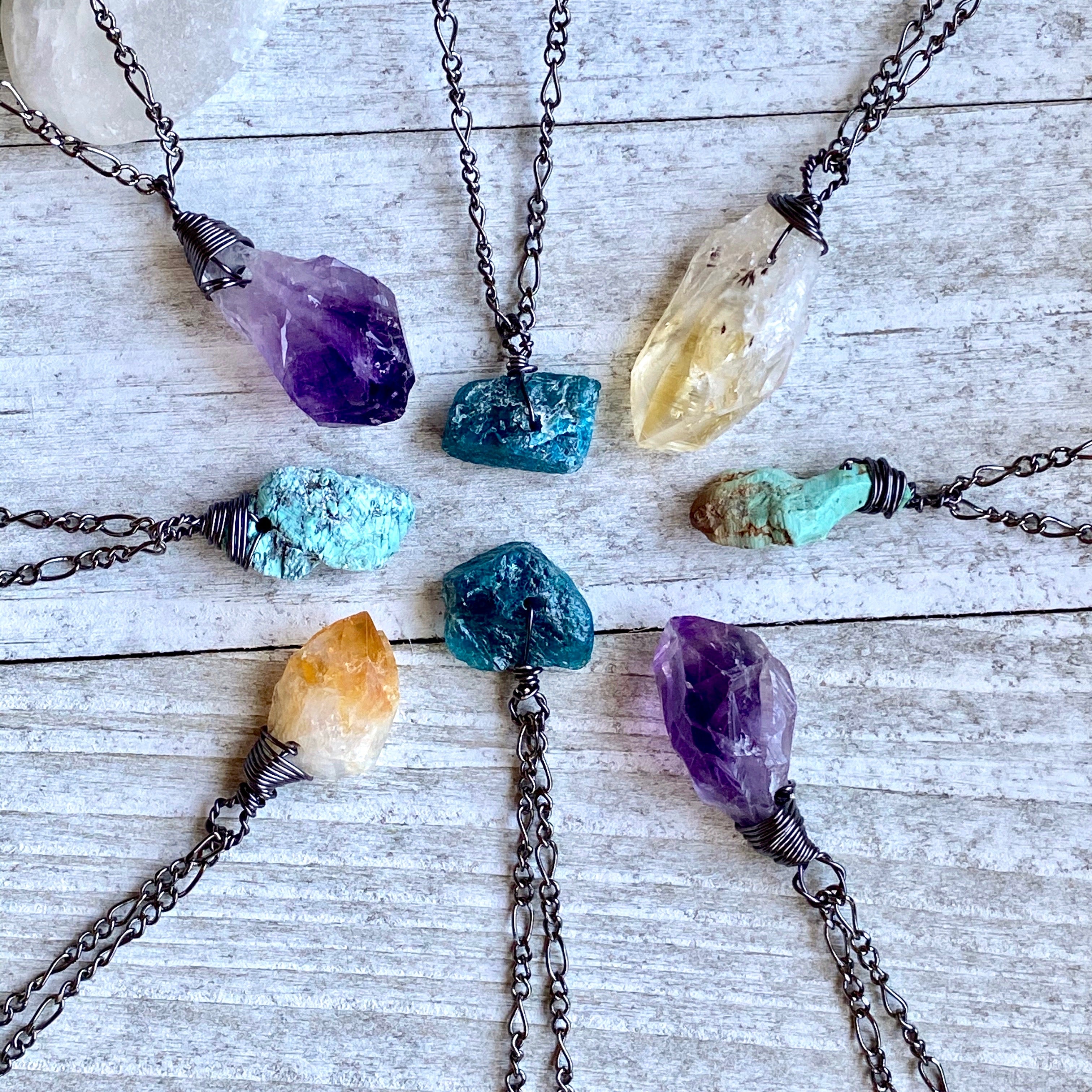 Amethyst hot sale nugget necklace