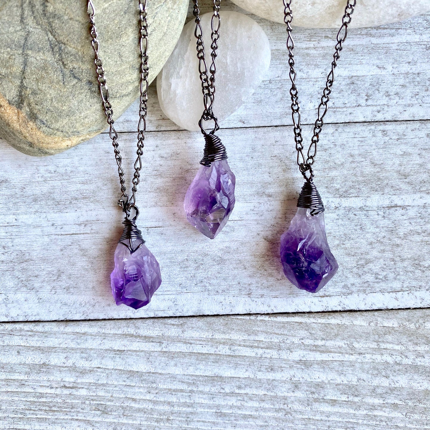 Harley Amethyst Nugget Necklace