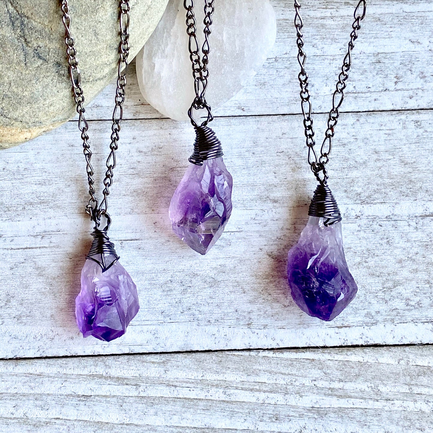 Harley Amethyst Nugget Necklace