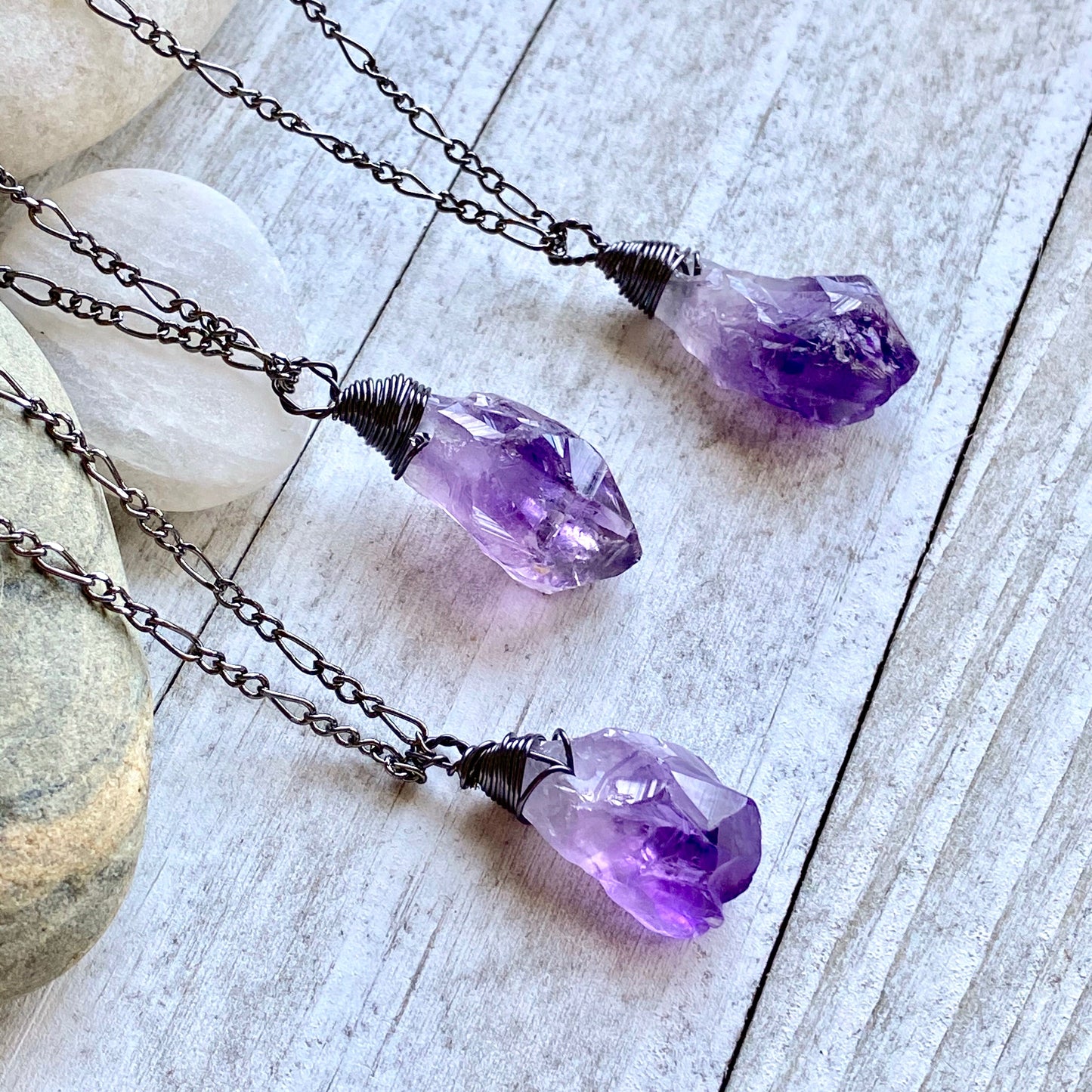 Harley Amethyst Nugget Necklace