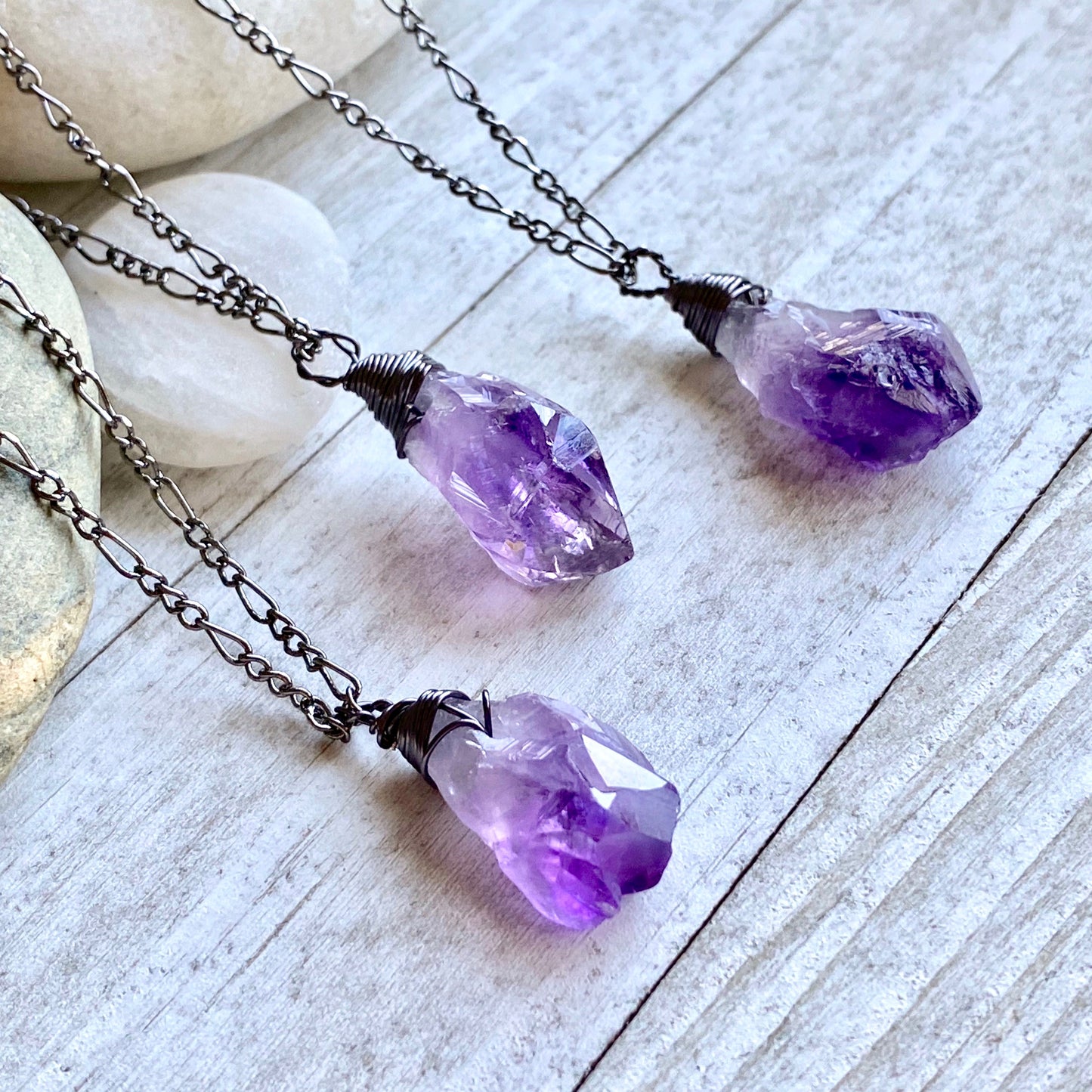 Harley Amethyst Nugget Necklace