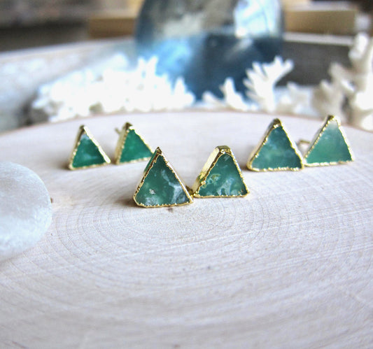 Criterion Chrysoprase Stud Earrings