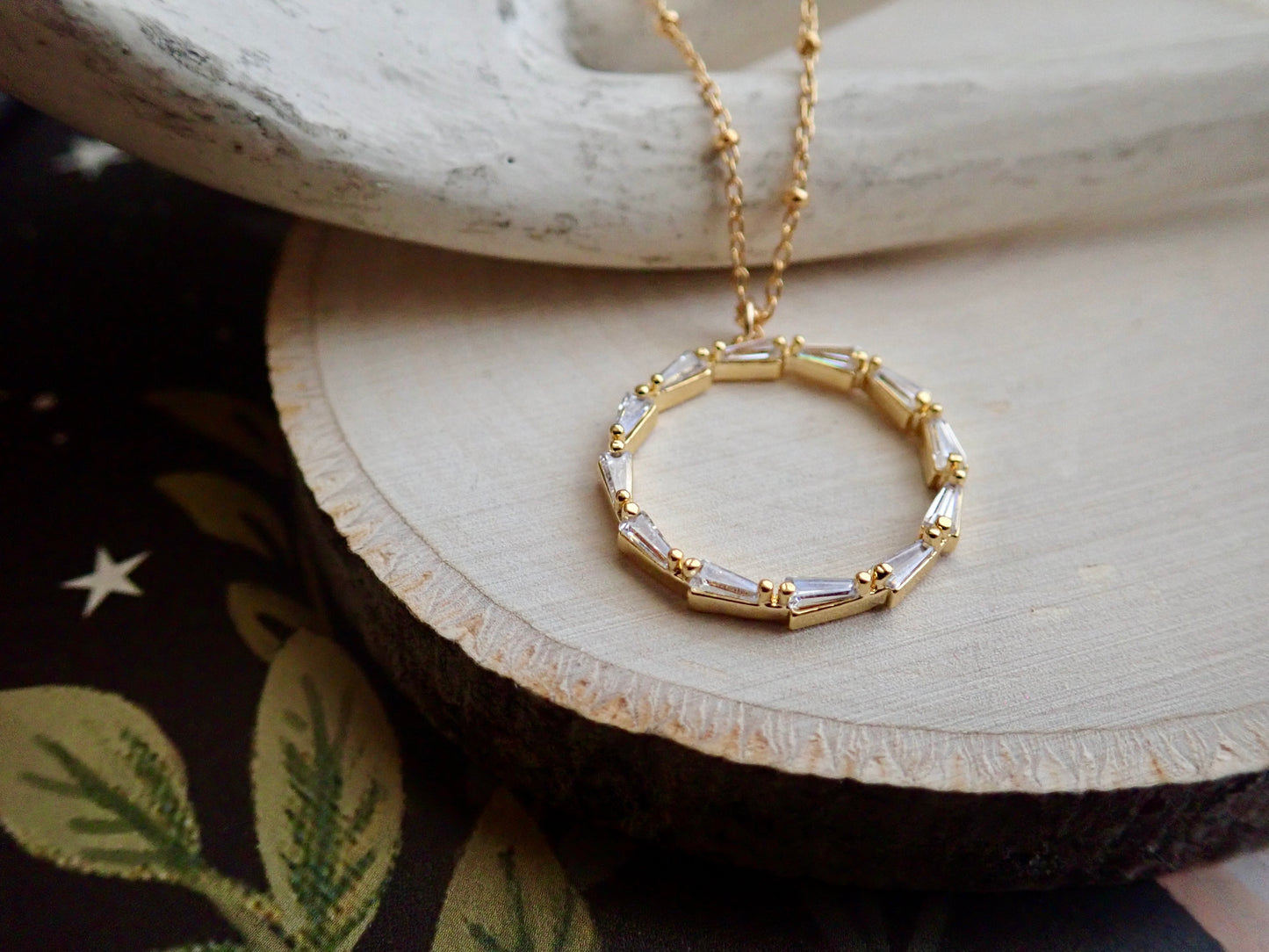 Eternia Crystal Circle Necklace