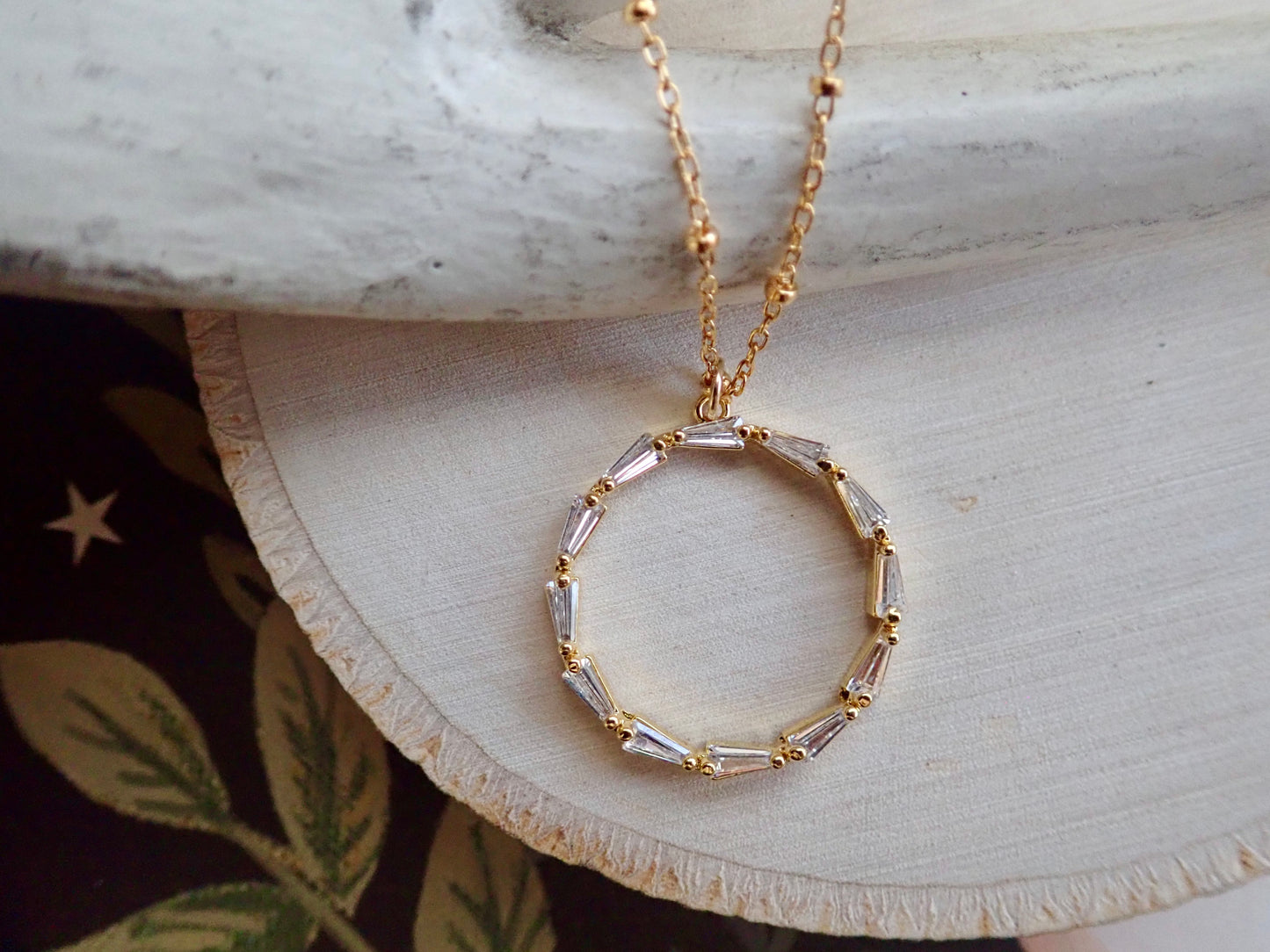 Eternia Crystal Circle Necklace