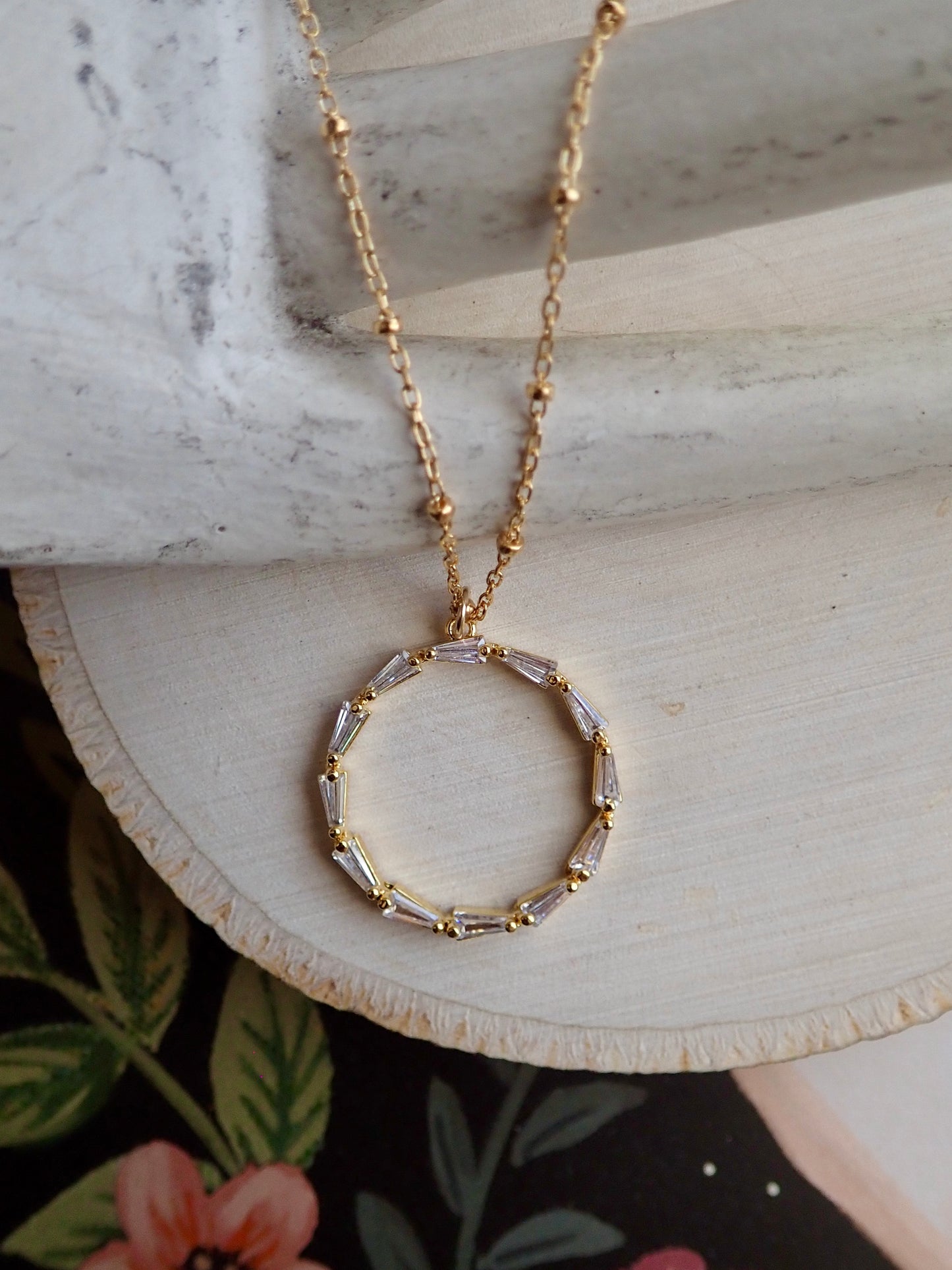 Eternia Crystal Circle Necklace