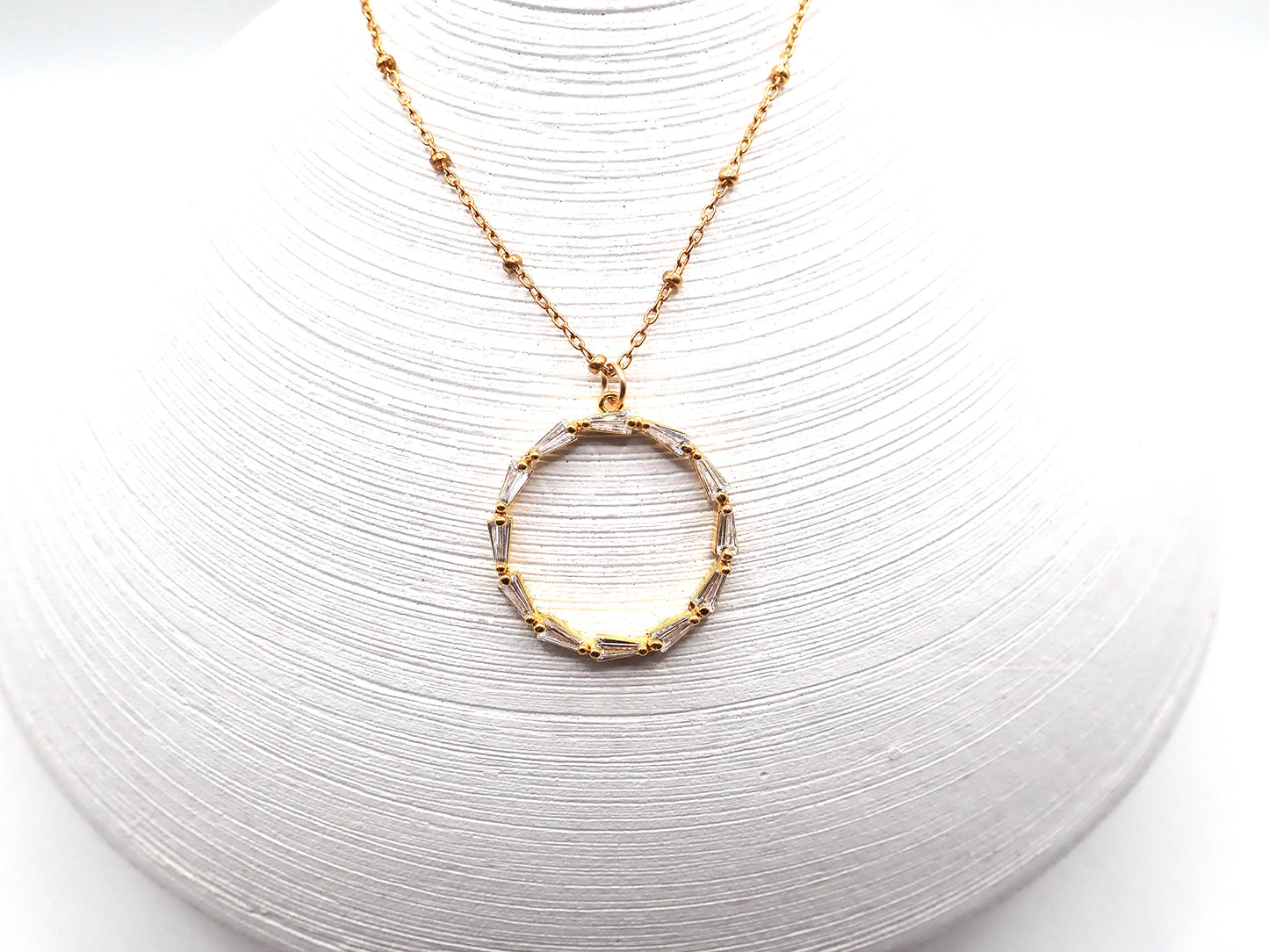 Eternia Crystal Circle Necklace