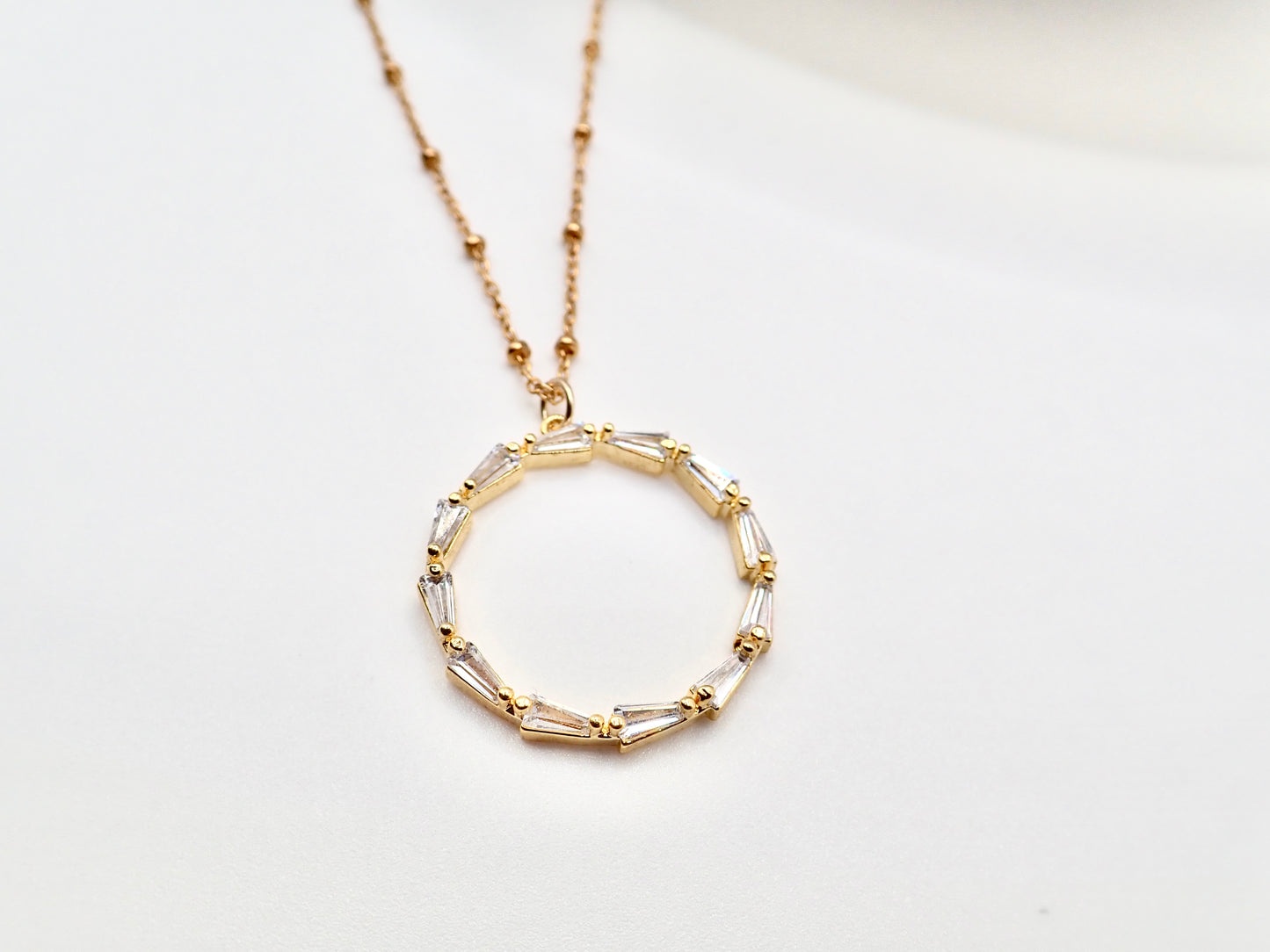 Eternia Crystal Circle Necklace