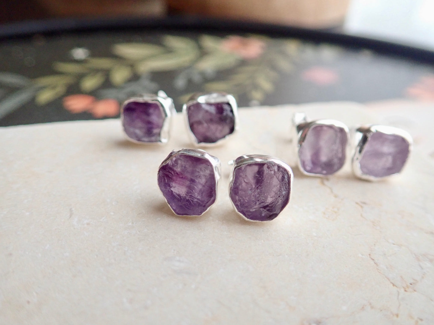 Andromeda Amethyst Studs