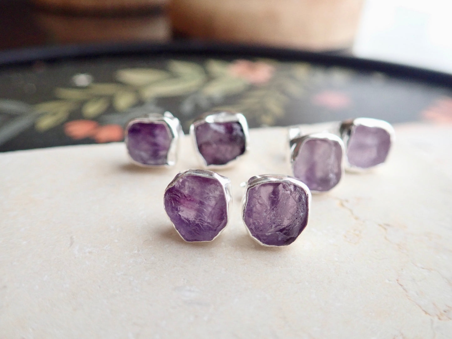 Andromeda Amethyst Studs