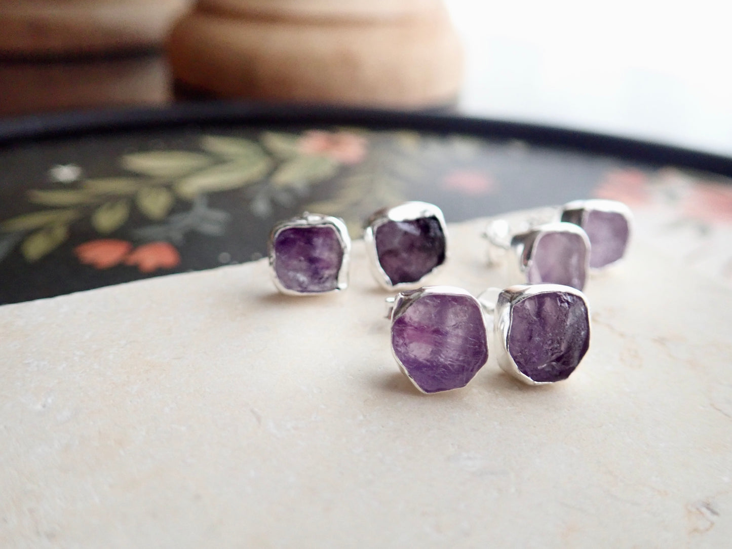 Andromeda Amethyst Studs