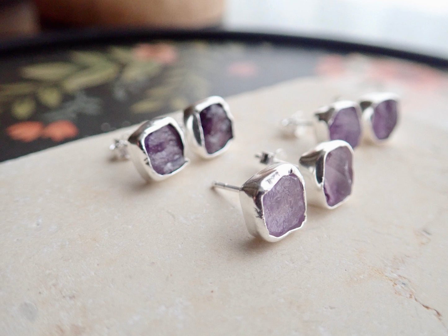 Andromeda Amethyst Studs