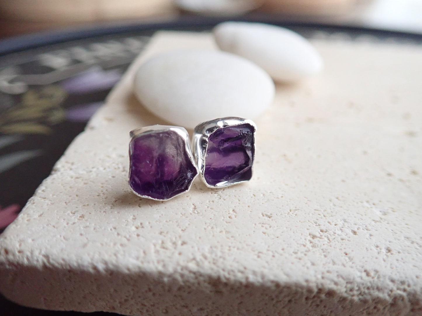 Andromeda Amethyst Studs