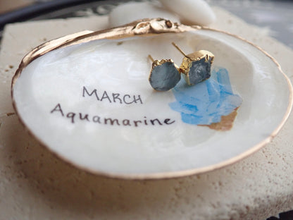 Aquamarine Birthstone Ring Dish