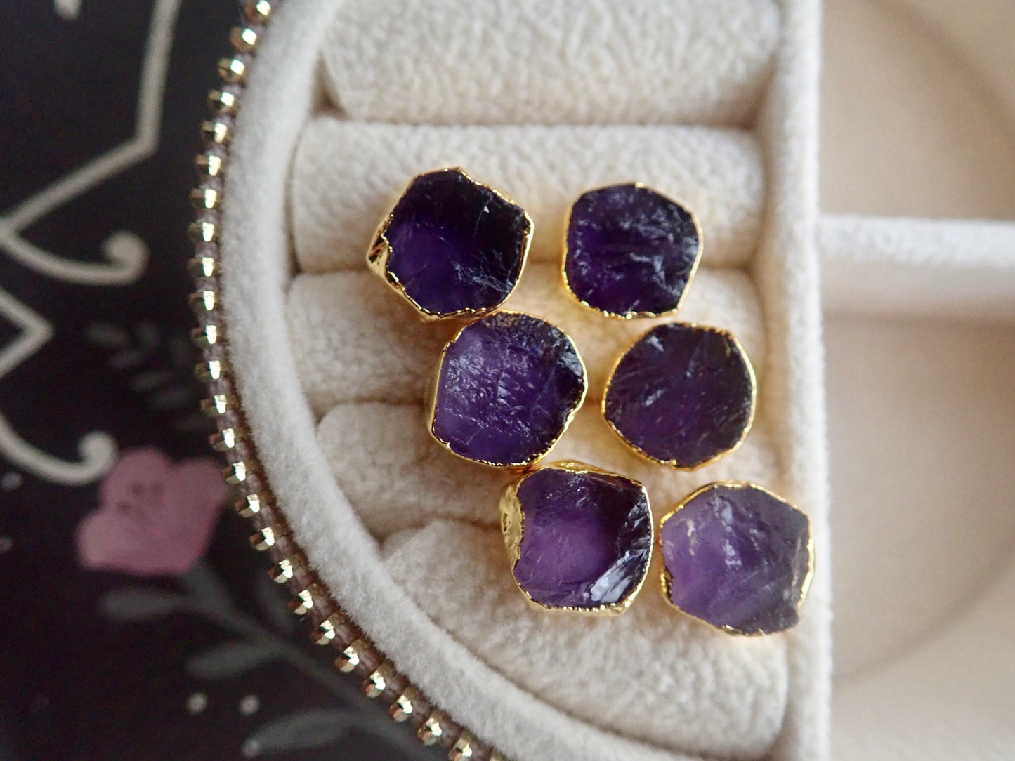 Avalon Amethyst Stud Earrings