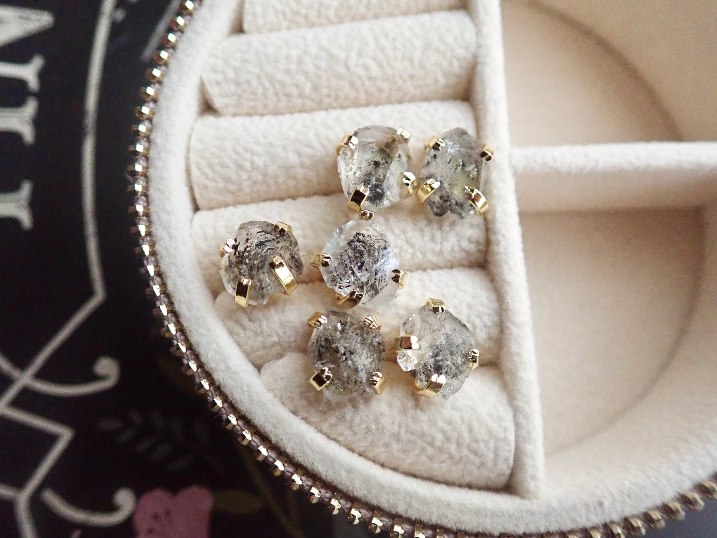 Hellas Herkimer Diamond Studs