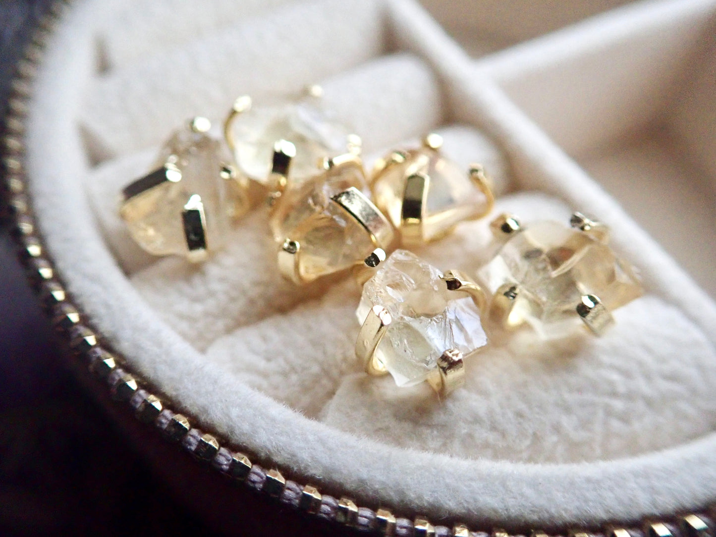 Congo Citrine Stud Earrings