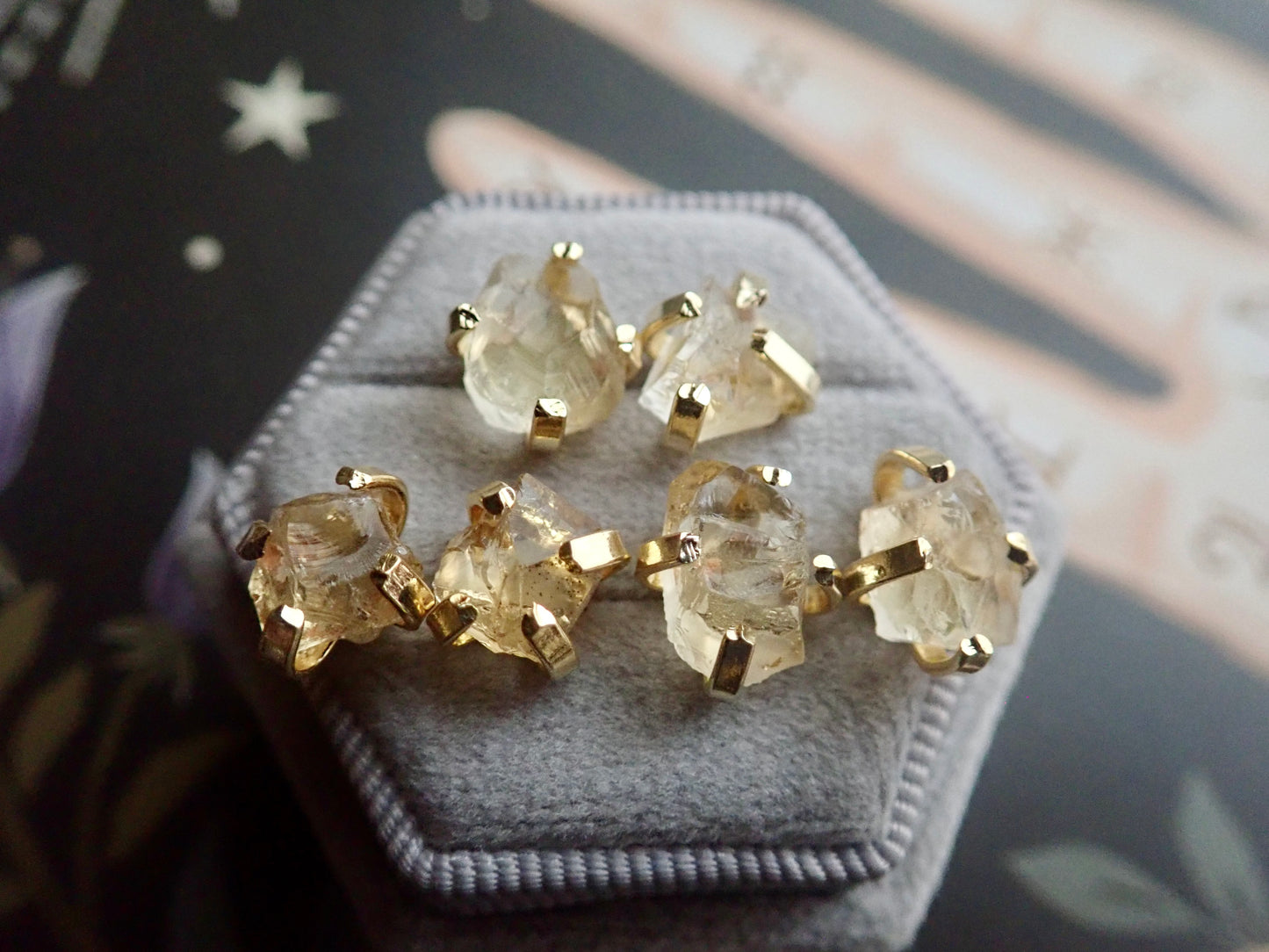 Congo Citrine Stud Earrings