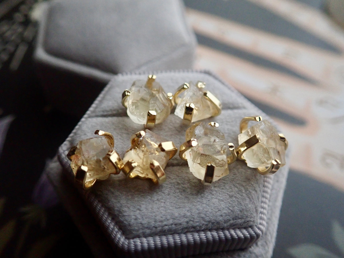 Congo Citrine Stud Earrings