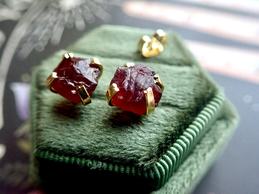 Galina Garnet Studs