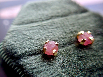 Teensy Pink Tourmaline Earrings