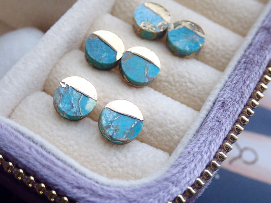 Tycho Turquoise Stud Earrings