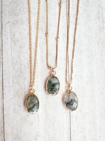 Mandy Moss Agate Necklace