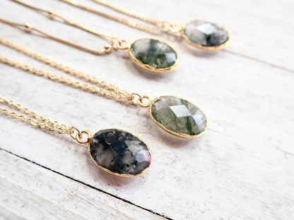 Mandy Moss Agate Necklace