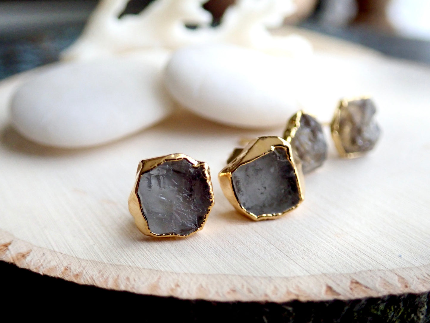 Heloise Herkimer Diamond Studs