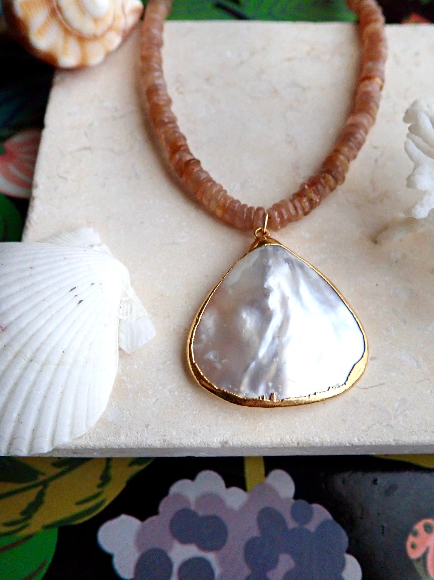 Sun and Sea Pearl Necklace