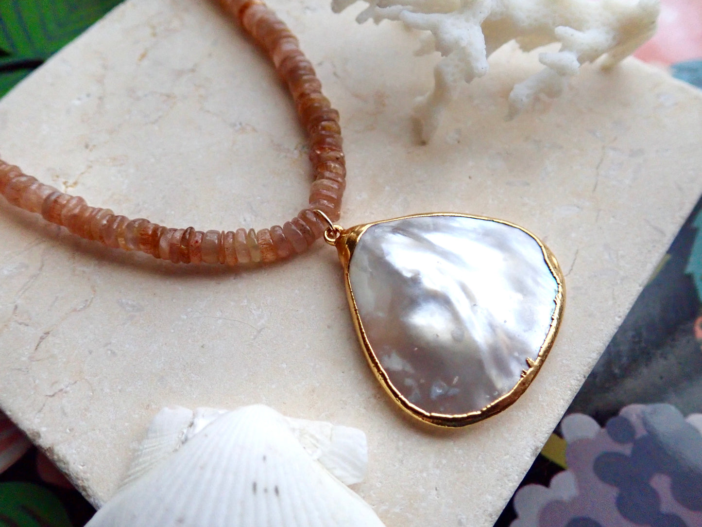 Sun and Sea Pearl Necklace