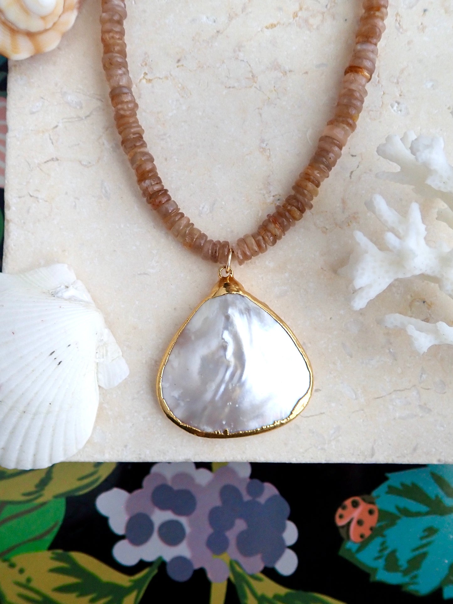 Sun and Sea Pearl Necklace