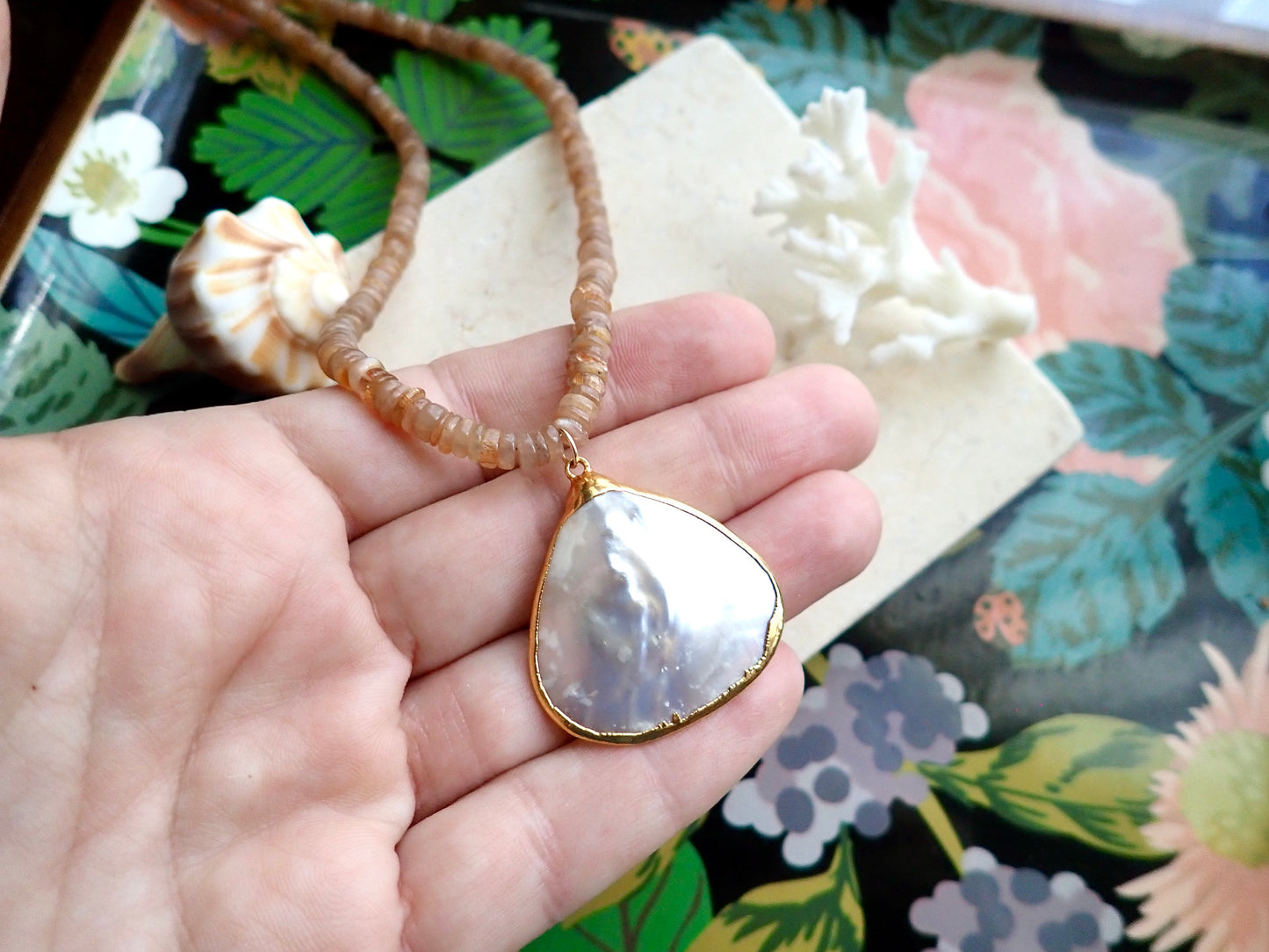 Sun and Sea Pearl Necklace