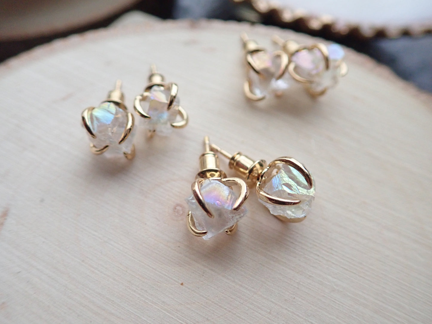 Angel Aura Stud Earrings