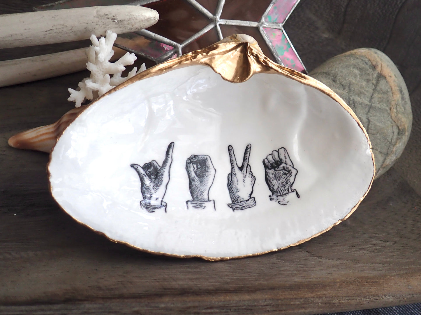 Sign Language Ring Dish