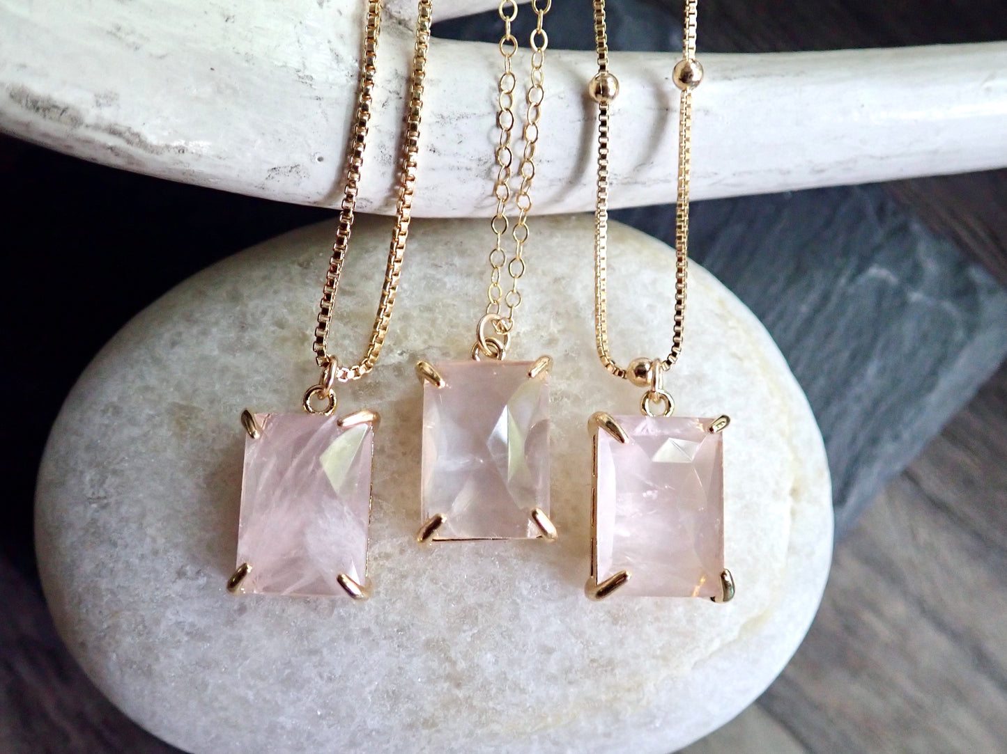 Rosamund Rose Quartz Necklace