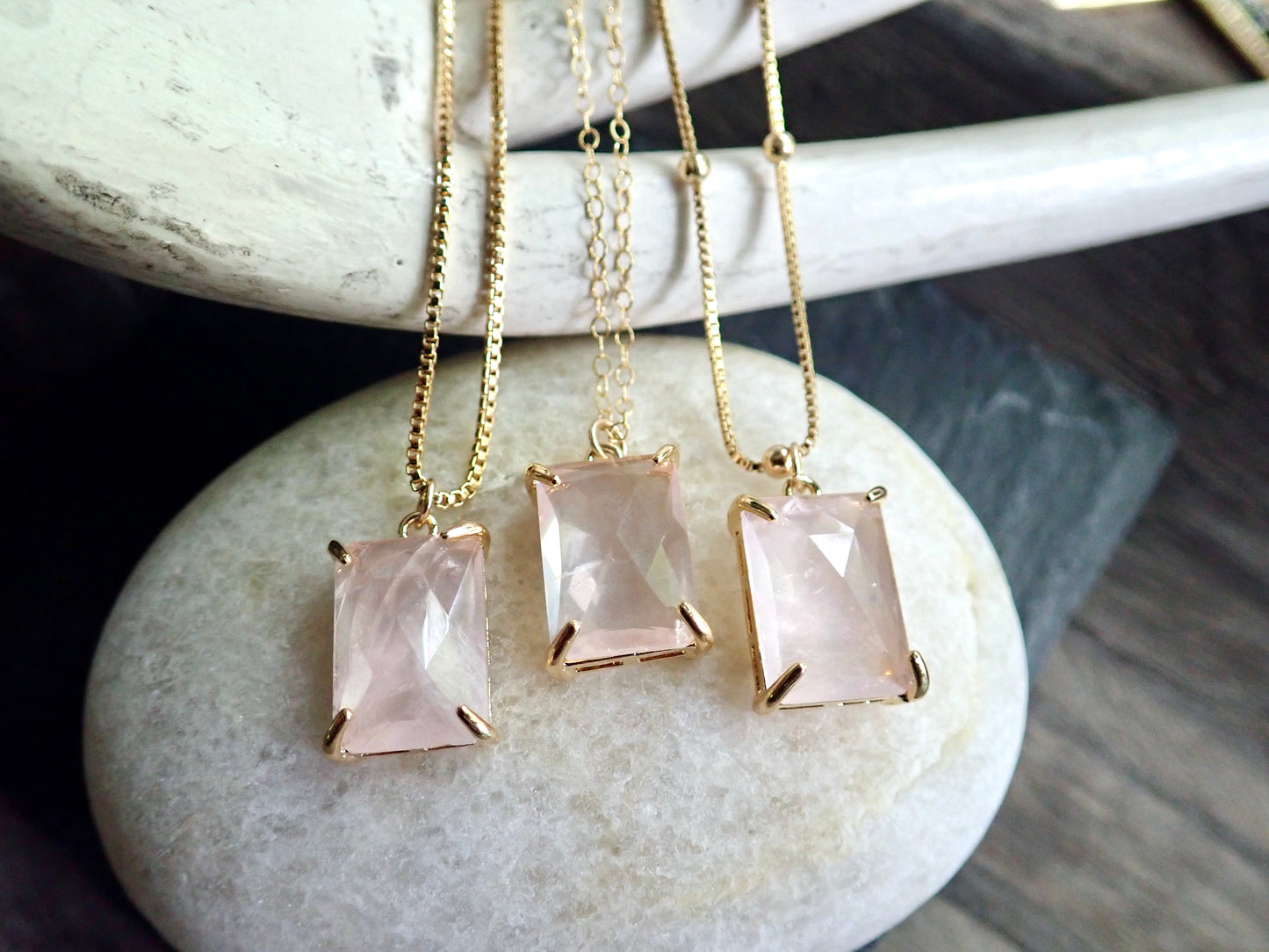 Rosamund Rose Quartz Necklace