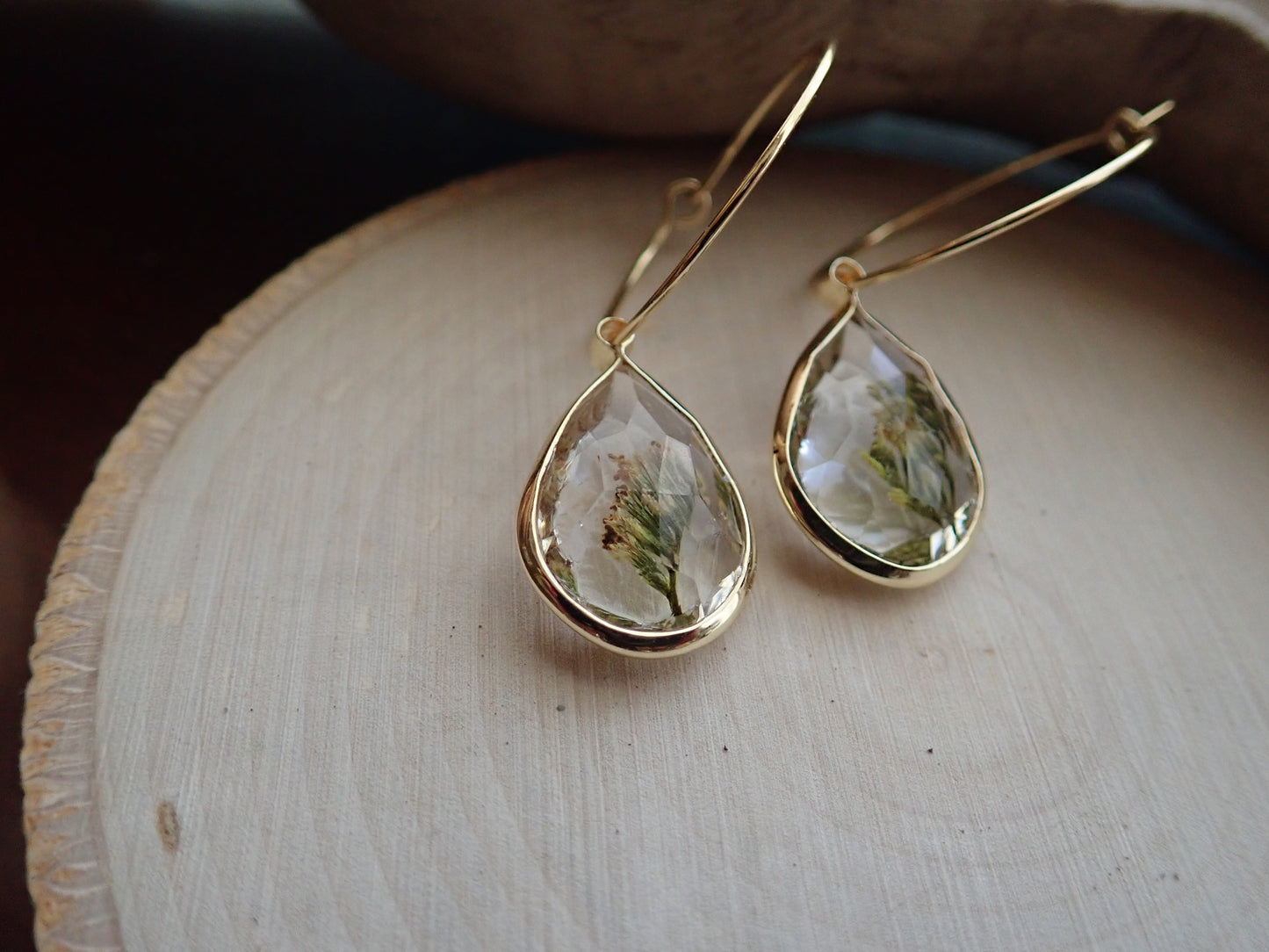 Arcadia Pressed Flower Earrings