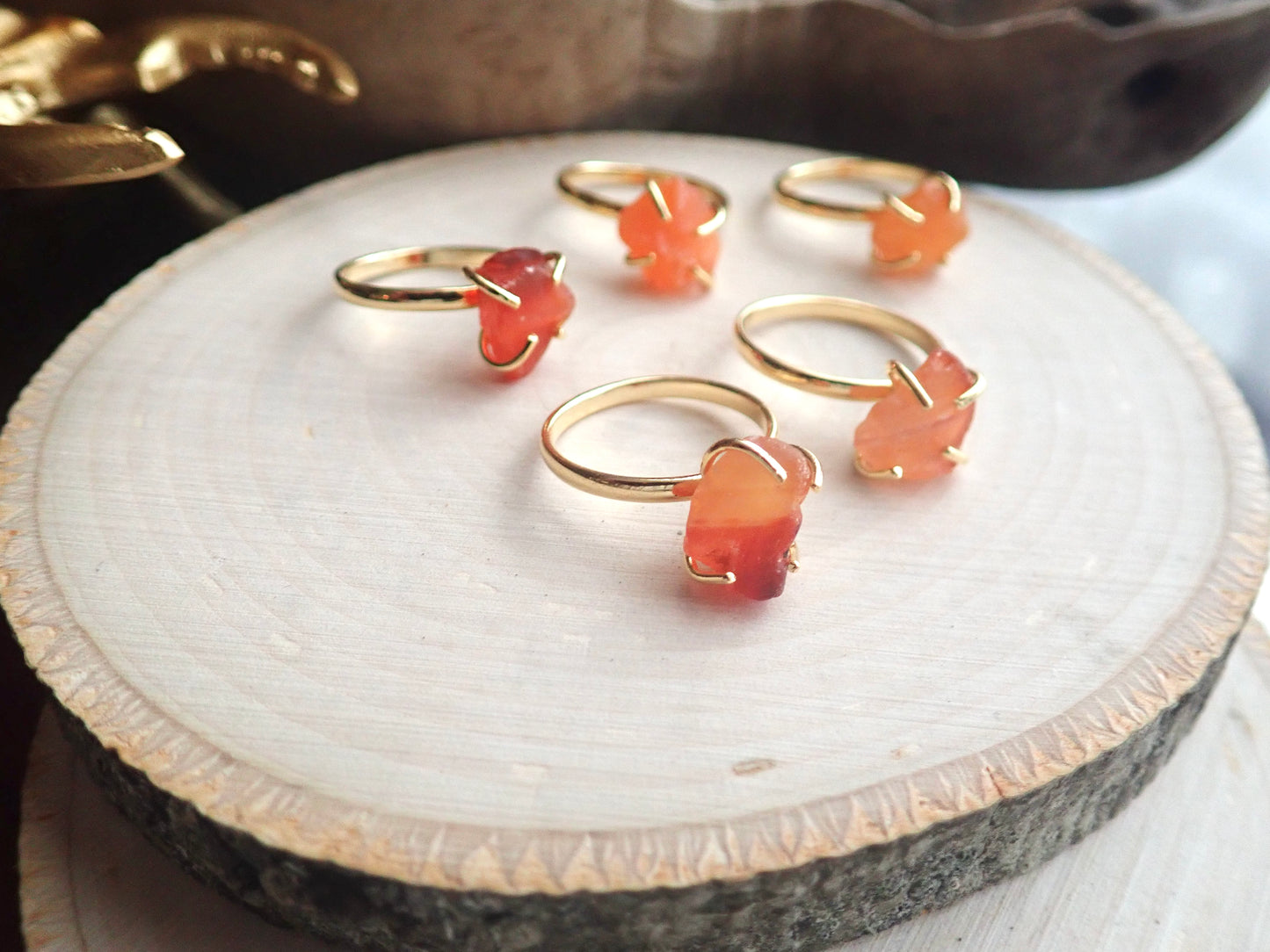 Celeste Carnelian Ring