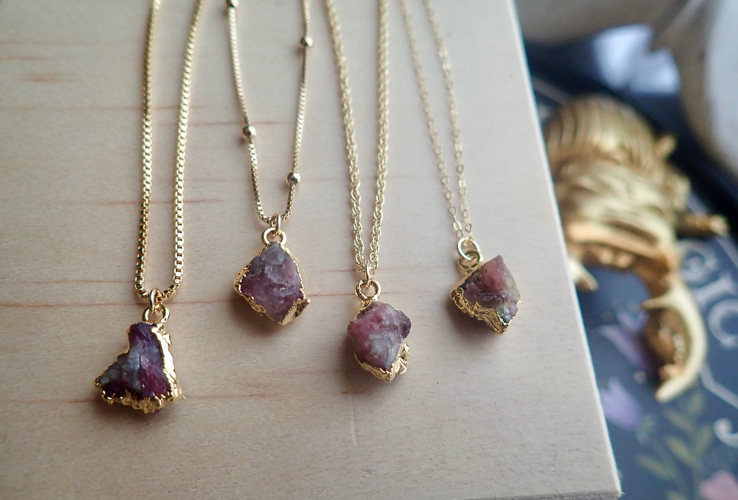 Plato Pink Tourmaline Necklace