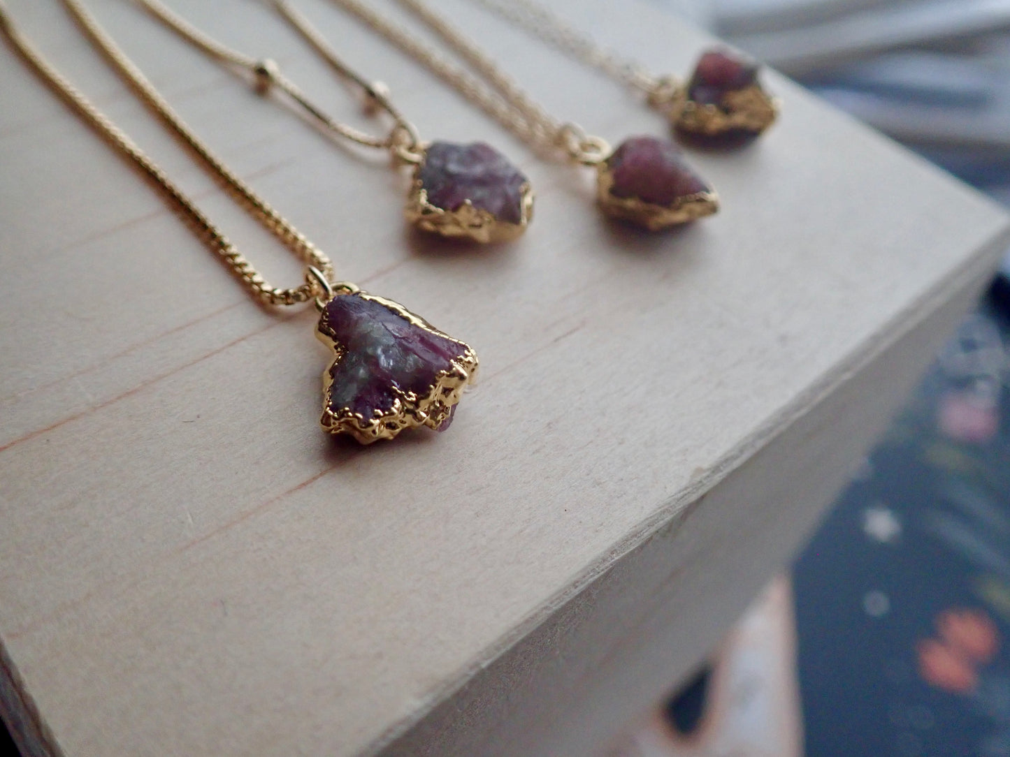 Plato Pink Tourmaline Necklace